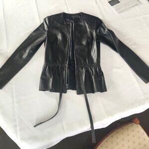 Variazoni Italian Black leather jacket woman